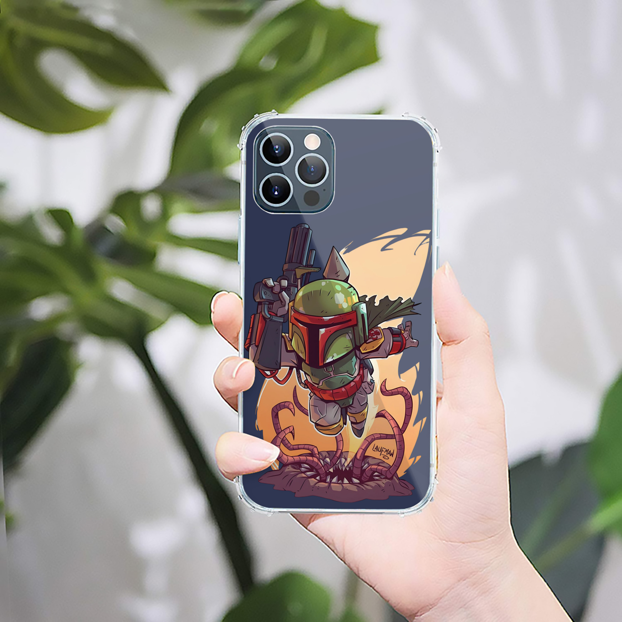 （画像用） スター・ウォーズ Star Wars 【iPhone 12シリーズ対応】透明スマホケース（クリアソフトケース）